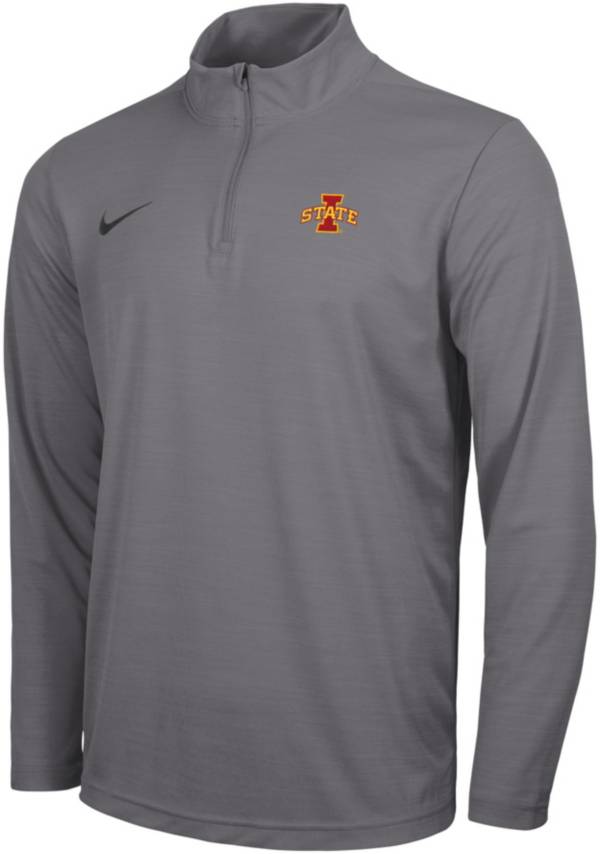Nike Men's Iowa State Cyclones Grey Intensity Quarter-Zip Shirt product image