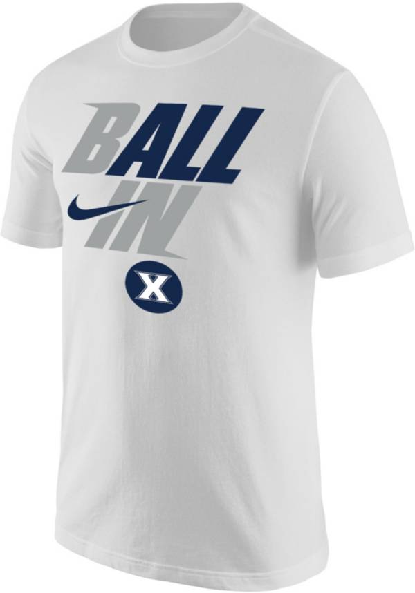 Nike Men's Xavier Musketeers White 2022 Basketball BALL IN Bench T-Shirt