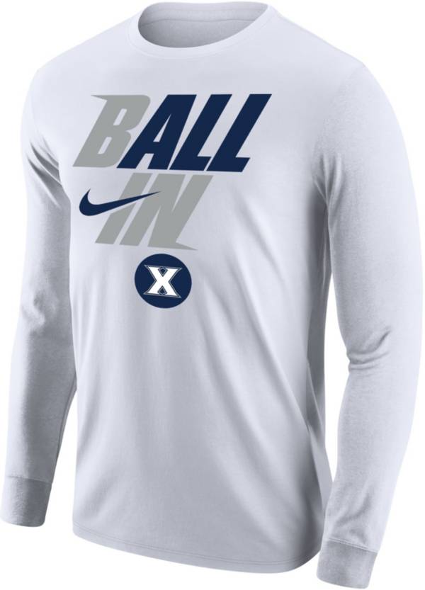 Nike Men's Xavier Musketeers White 2022 Basketball BALL IN Bench Long Sleeve T-Shirt product image