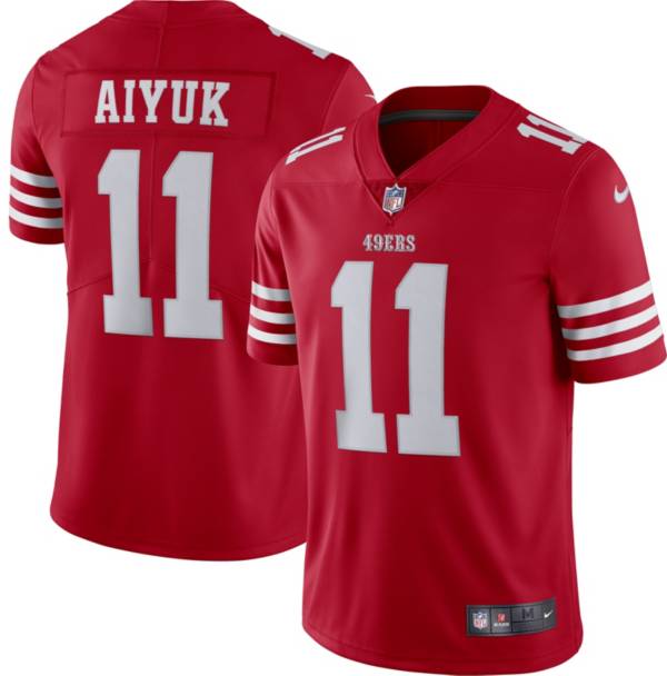Nike Men's San Francisco 49ers Brandon Aiyuk #11 Red Limited Jersey
