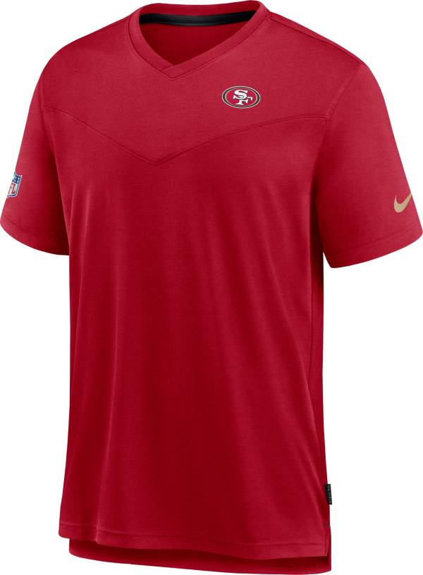 Nike Men's San Francisco 49ers Sideline Coaches Red T-Shirt