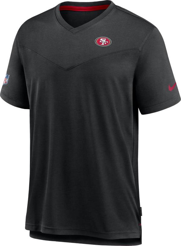 Nike Men's San Francisco 49ers Sideline Coaches Black T-Shirt