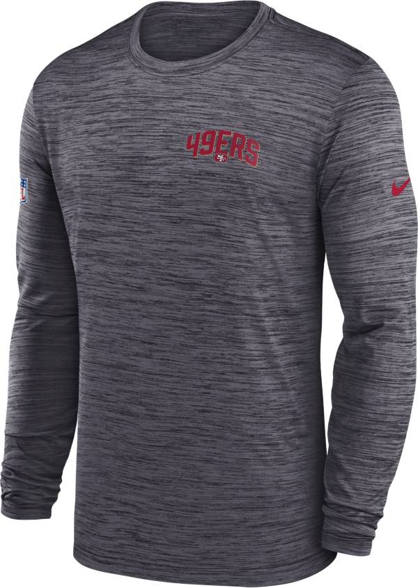 Nike Men's San Francisco 49ers Sideline Legend Velocity Black Long Sleeve T-Shirt product image