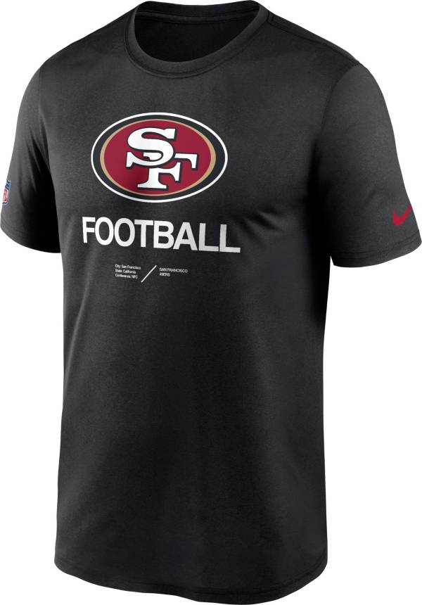 Nike Men's San Francisco 49ers Sideline Legend Black T-Shirt