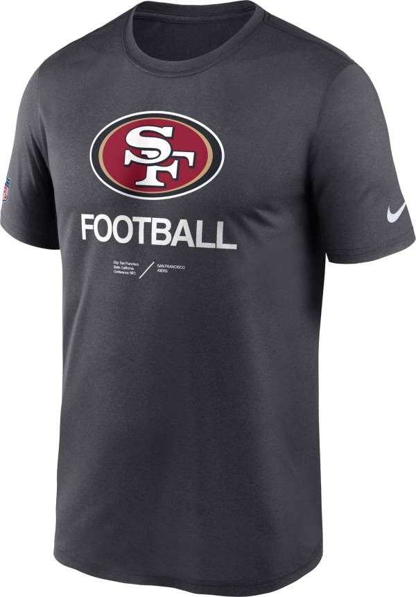 Nike Men's San Francisco 49ers Sideline Legend Anthracite T-Shirt