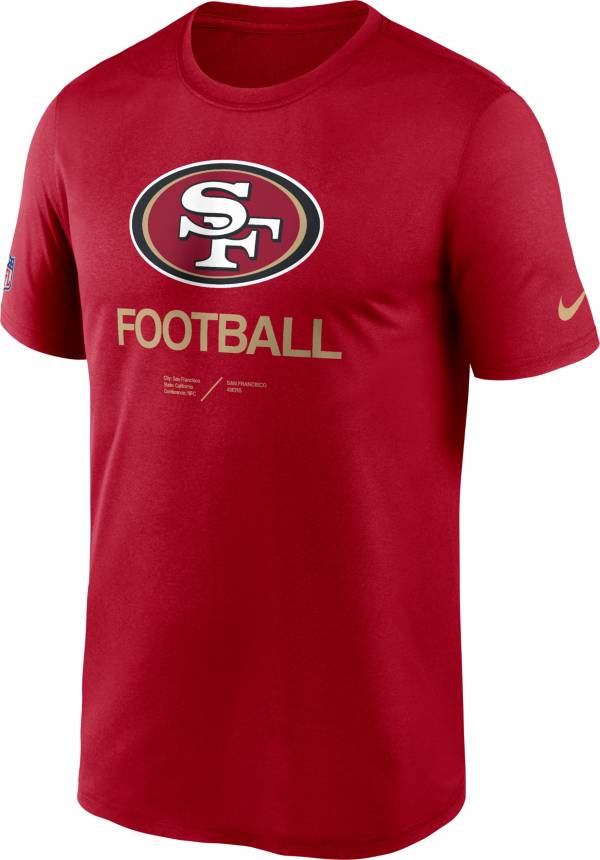 Nike Men's San Francisco 49ers Sideline Legend Red T-Shirt
