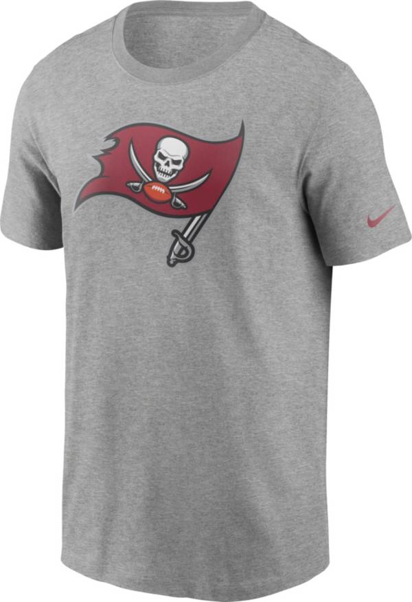 Nike Men's Tampa Bay Buccaneers Essential Logo Grey T-Shirt