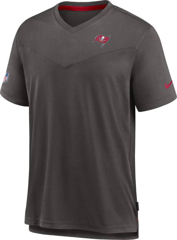 Nike Men's Tampa Bay Buccaneers Sideline Coaches Grey T-Shirt