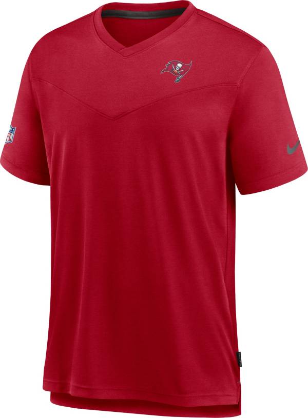 Nike Men's Tampa Bay Buccaneers Sideline Coaches Red T-Shirt