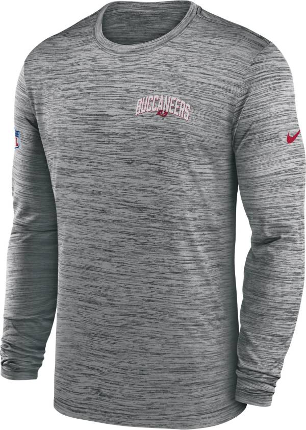 Nike Men's Tampa Bay Buccaneers Sideline Legend Velocity Pewter Long Sleeve T-Shirt