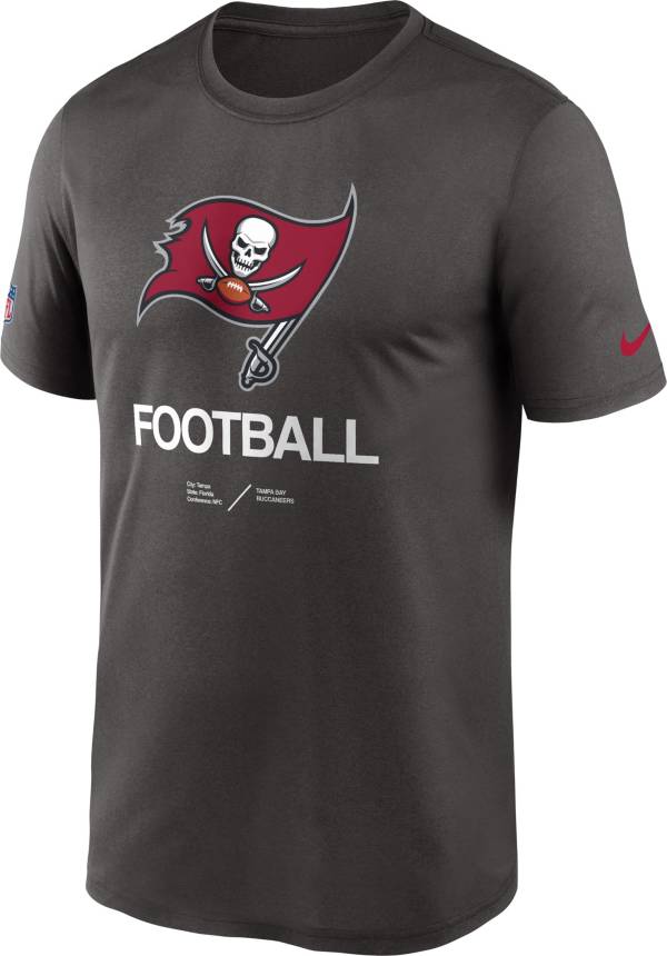 Nike Men's Tampa Bay Buccaneers Sideline Legend Pewter T-Shirt