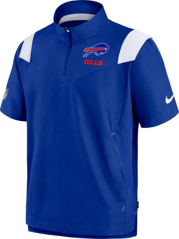 Nike Men's Buffalo Bills Sideline Coaches Short Sleeve Royal Jacket