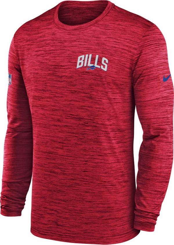 Nike Men's Buffalo Bills Sideline Legend Velocity Red Long Sleeve T-Shirt