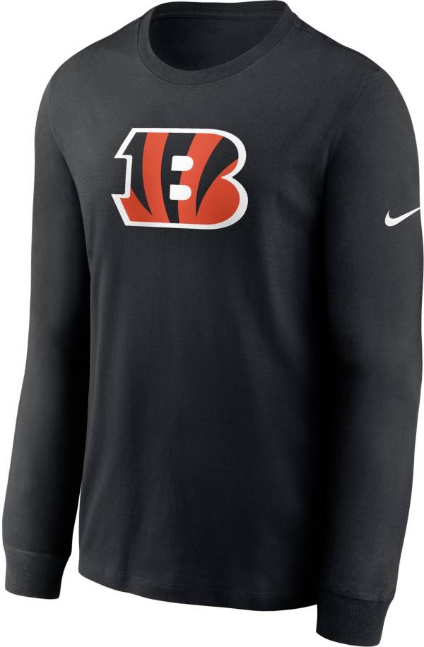Nike Men's Cincinnati Bengals Logo Black Long Sleeve T-Shirt