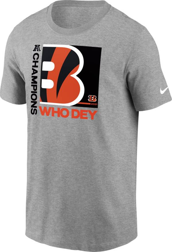 Nike 2021 AFC Conference Champions Cincinnati Bengals Team Slogan T-Shirt