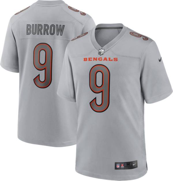 Nike Men's Cincinnati Bengals Joe Burrow #9 Atmosphere Grey Game Jersey product image