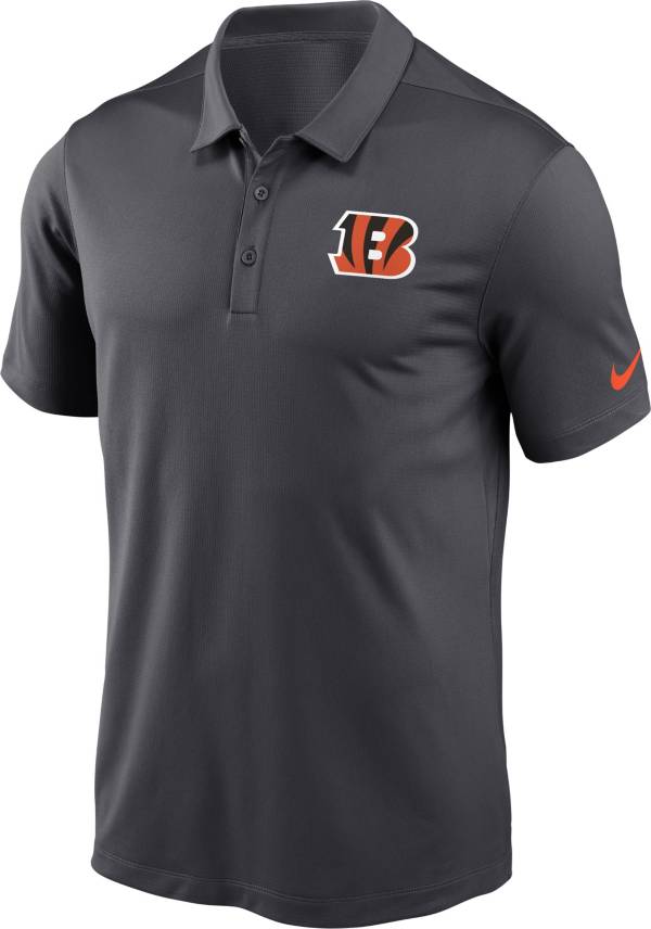 Nike Men's Cincinnati Bengals Franchise Anthracite Polo