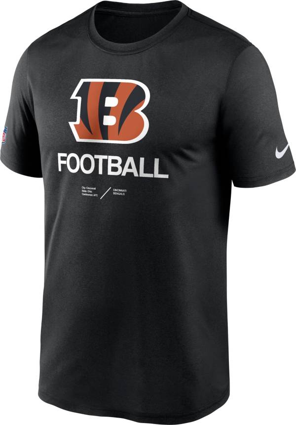 Nike Men's Cincinnati Bengals Sideline Legend Black T-Shirt