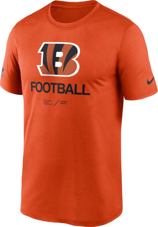 Nike Men's Cincinnati Bengals Sideline Legend Orange T-Shirt