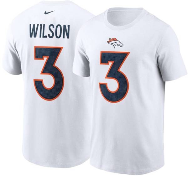 Nike Men's Denver Broncos Russell Wilson #3 White T-Shirt product image