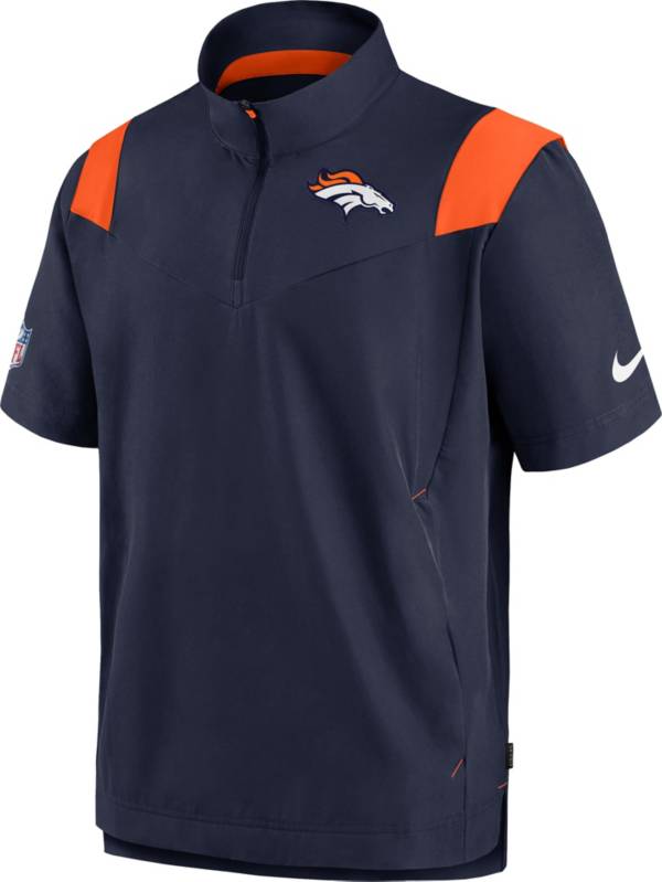 Nike Men's Denver Broncos Sideline Coaches Short Sleeve Navy Jacket product image