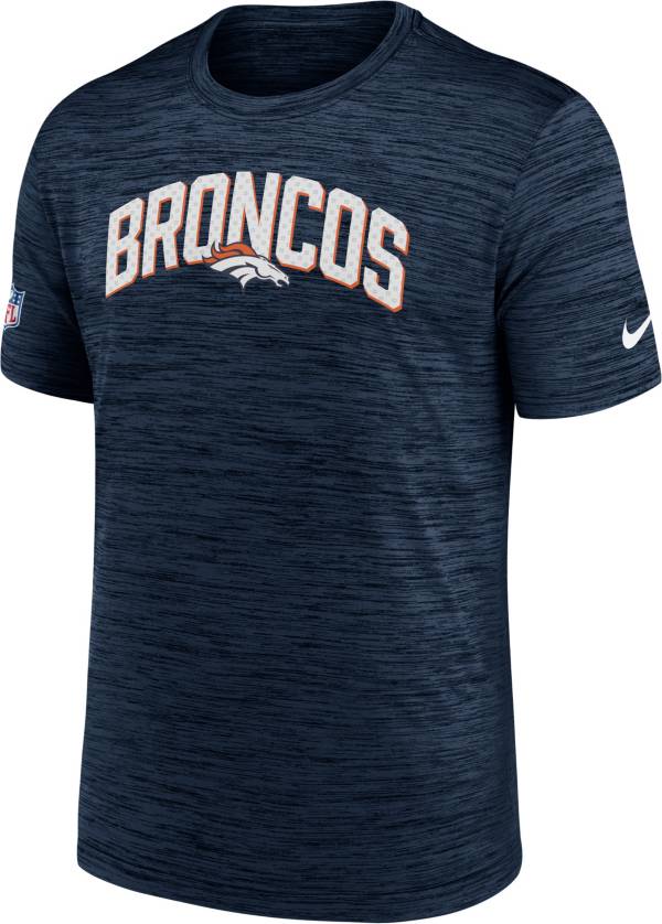 Nike Men's Denver Broncos Sideline Legend Velocity Navy T-Shirt