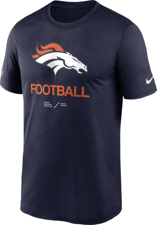 Nike Men's Denver Broncos Sideline Legend Navy T-Shirt