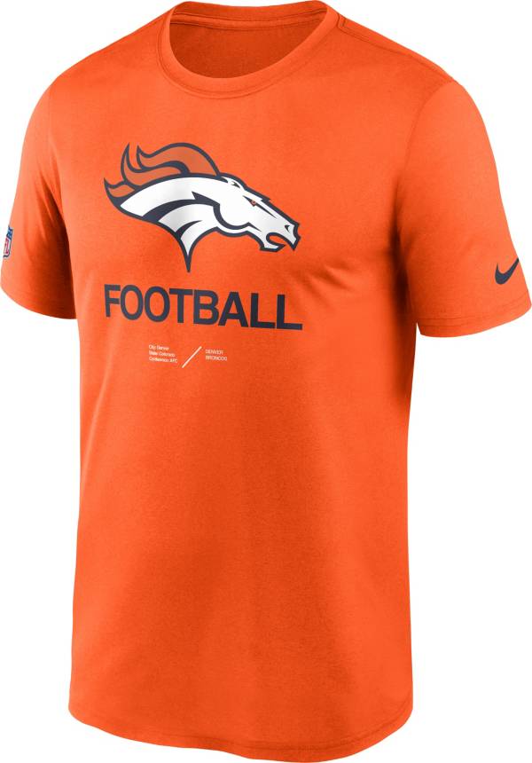 Nike Men's Denver Broncos Sideline Legend Orange T-Shirt