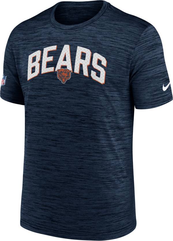 Nike Men's Chicago Bears Sideline Legend Velocity Navy T-Shirt