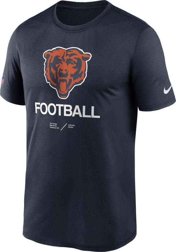 Nike Men's Chicago Bears Sideline Legend Navy T-Shirt
