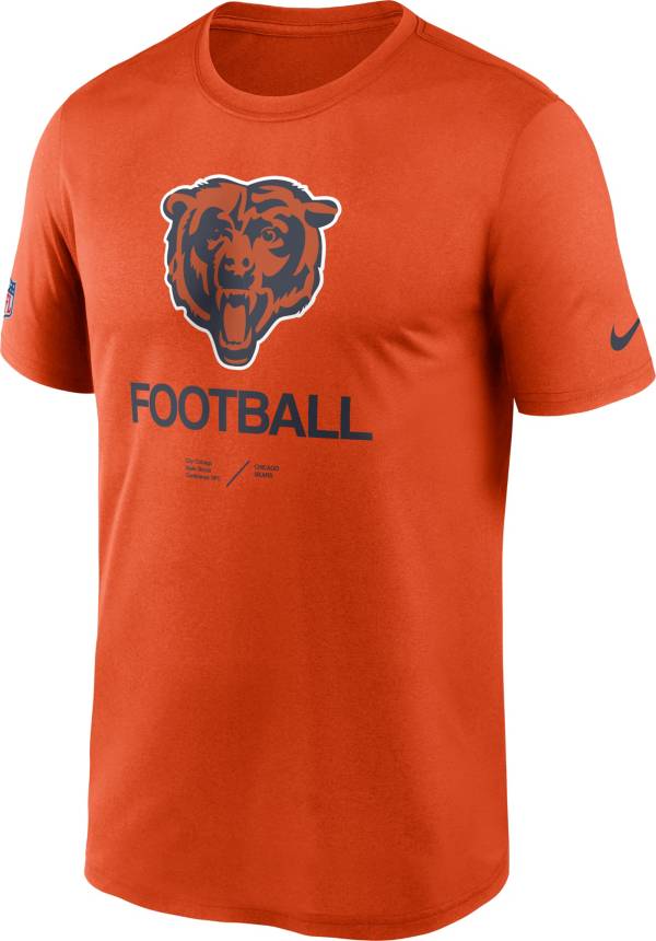 Nike Men's Chicago Bears Sideline Legend Orange T-Shirt product image