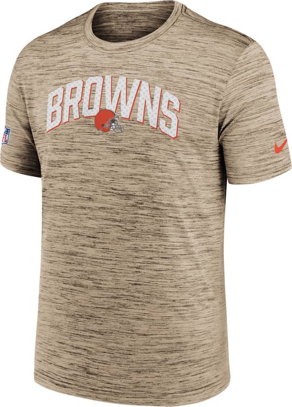 Nike Men's Cleveland Browns Sideline Legend Velocity Brown T-Shirt