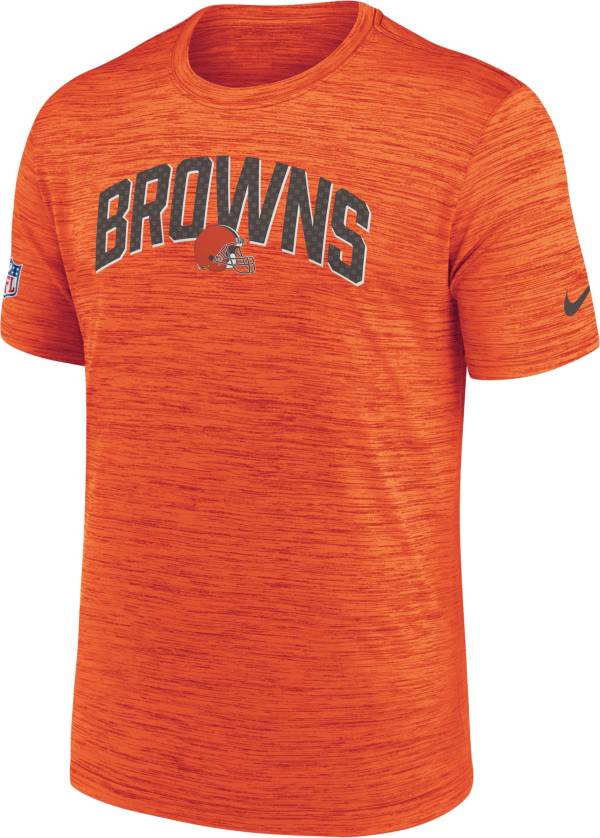 Nike Men's Cleveland Browns Sideline Legend Velocity Orange T-Shirt