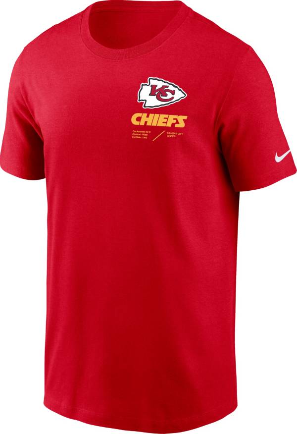 Nike Men's Kansas City Chiefs Sideline Team Issue Red T-Shirt