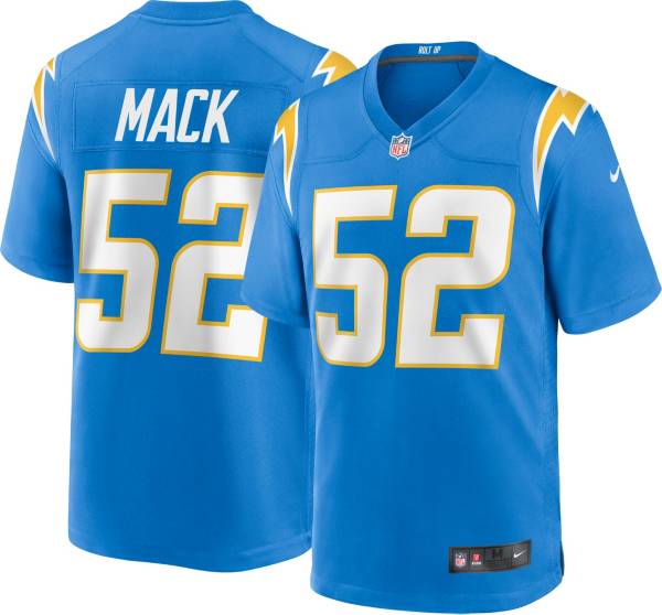 Nike Men's Los Angeles Chargers Khalil Mack #52 Blue Game Jersey