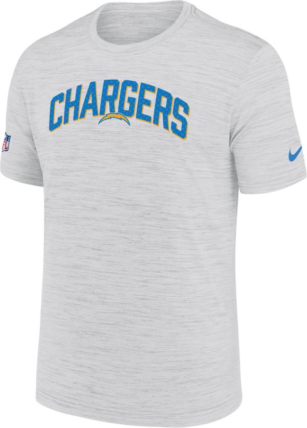 Nike Men's Los Angeles Chargers Sideline Legend Velocity White T-Shirt