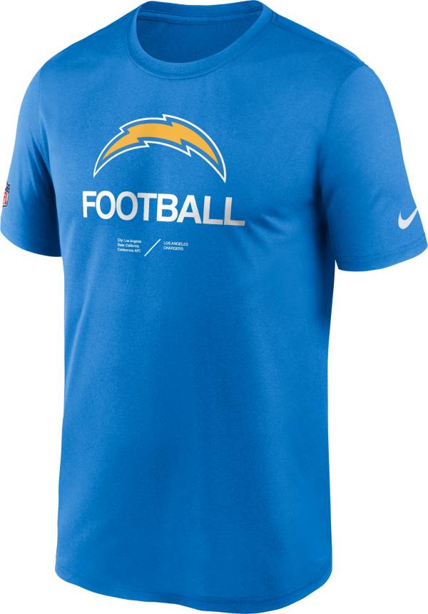 Nike Men's Los Angeles Chargers Sideline Legend Blue T-Shirt