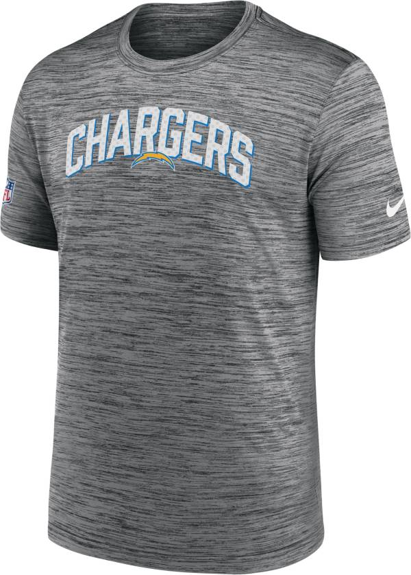 Nike Men's Los Angeles Chargers Sideline Legend Velocity Anthracite T-Shirt