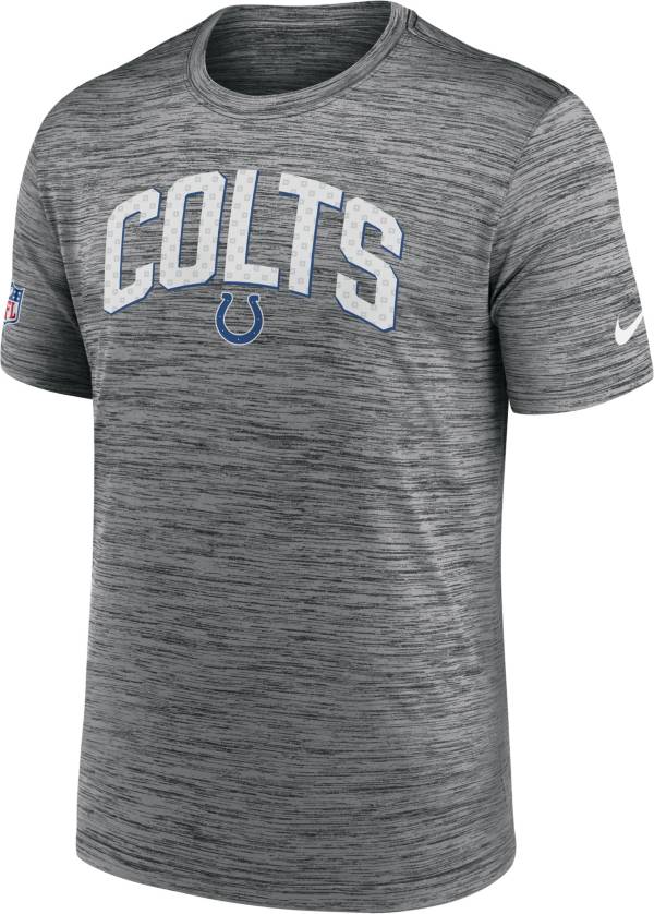 Nike Men's Indianapolis Colts Sideline Legend Velocity Anthracite T-Shirt