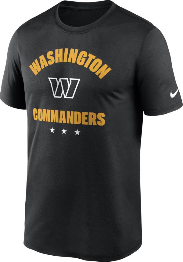 Nike Men's Washington Commanders Legend Wordmark Black T-Shirt