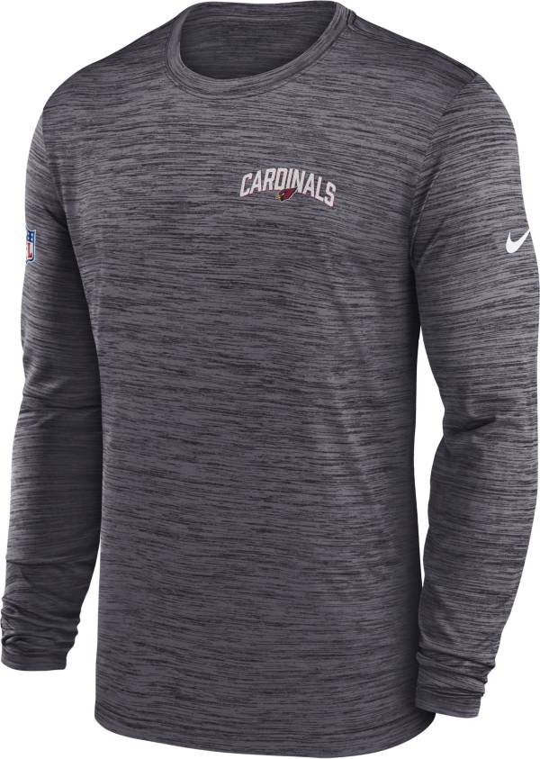 Nike Men's Arizona Cardinals Sideline Legend Velocity Black Long Sleeve T-Shirt
