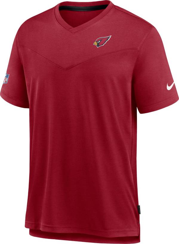 Nike Men's Arizona Cardinals Sideline Coaches Red T-Shirt