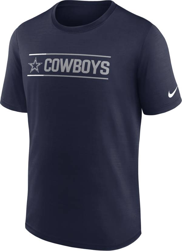 Nike Men's Dallas Cowboys Exceed Lock Up Navy T-Shirt