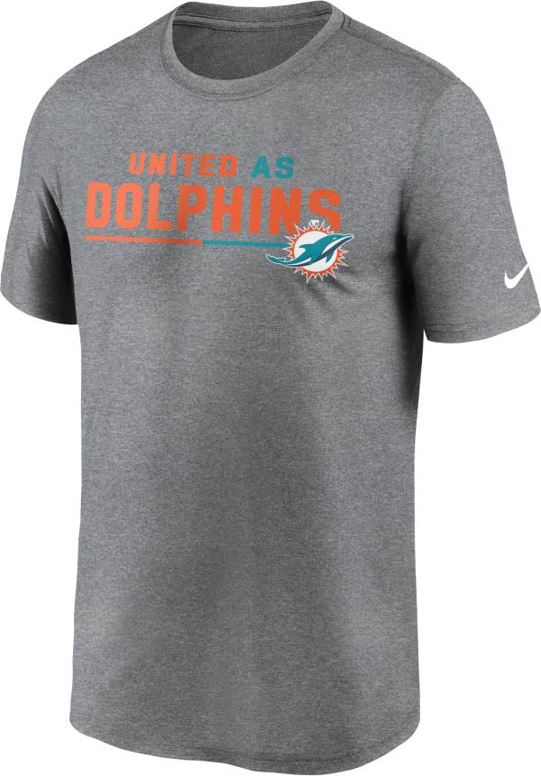 Nike Men's Miami Dolphins United Grey T-Shirt