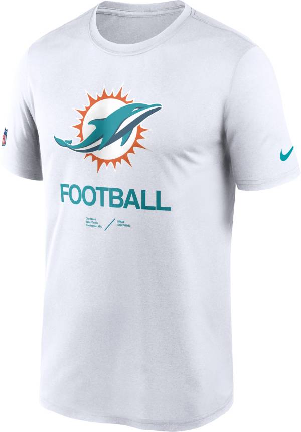 Nike Men's Miami Dolphins Sideline Legend White T-Shirt