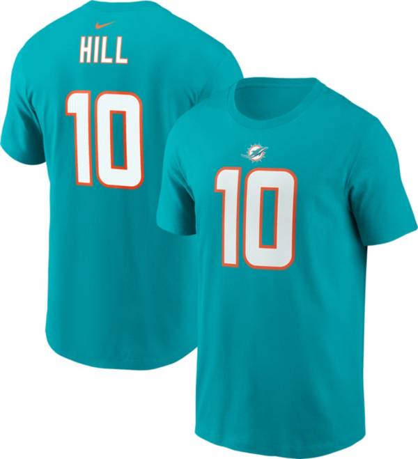 Nike Men's Miami Dolphins Tyreek Hill #10 Logo Aqua T-Shirt product image
