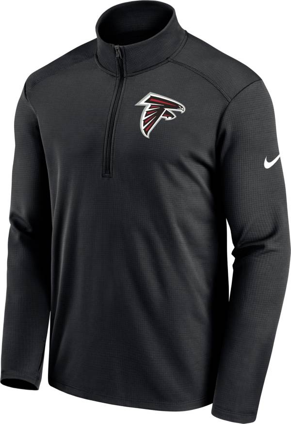 Nike Men's Atlanta Falcons Logo Pacer Black Half-Zip Pullover product image