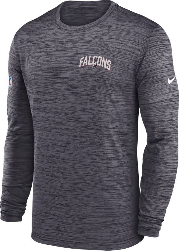 Nike Men's Atlanta Falcons Sideline Legend Velocity Black Long Sleeve T-Shirt