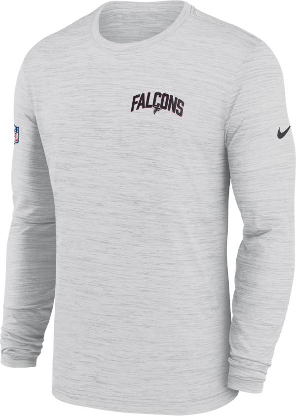 Nike Men's Atlanta Falcons Sideline Legend Velocity White Long Sleeve T-Shirt