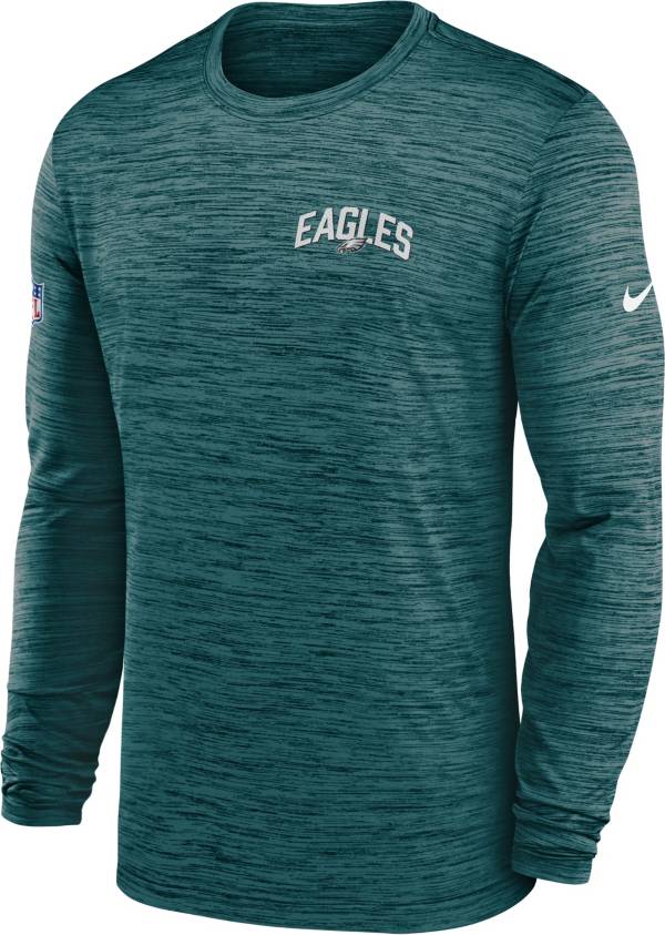 Nike Men's Philadelphia Eagles Sideline Legend Velocity Teal Long Sleeve T-Shirt